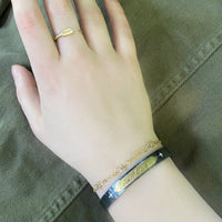 Amali Gold & Grey Diamond "Whisper" Chain Bracelet